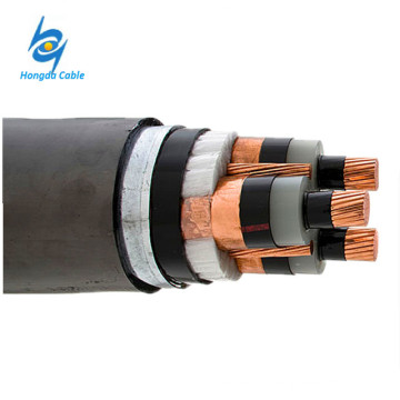 Câble d&#39;alimentation blindé de cable 23kv 25kv 3C 120mm2 240mm2